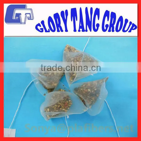 2016 high quality tea bag, 100% biodegradable pla green tea bag, individual tea bags