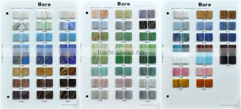 Decorative Lily Flower Glass Tile Mosaic Mural Patterns