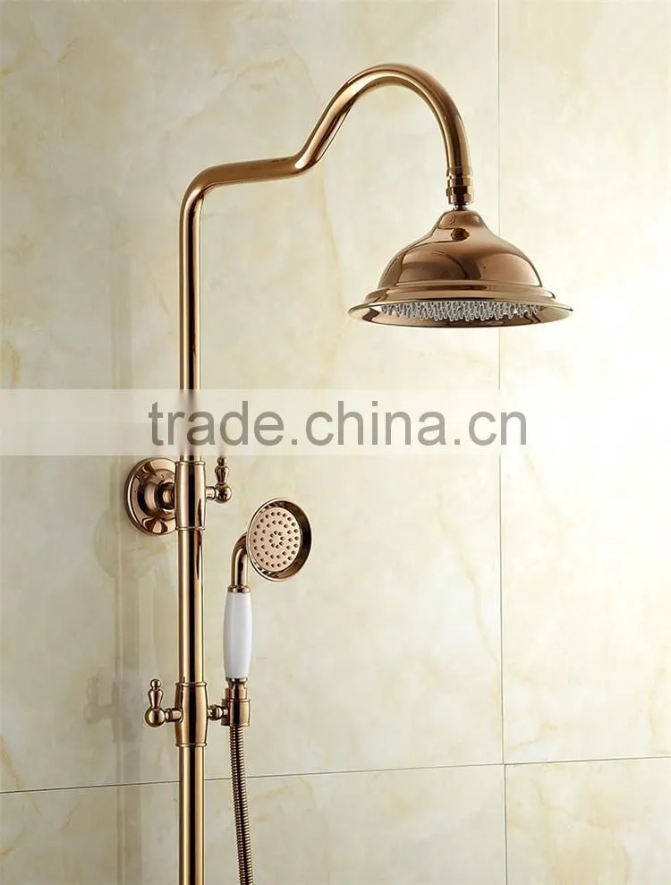 High Quality modern bathroom shower set,gold shower mixer set