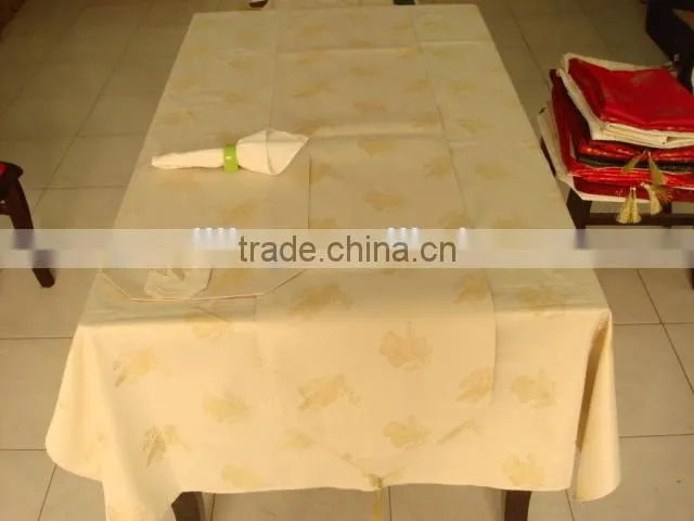 high quality polyester Jacquard cheap table cover