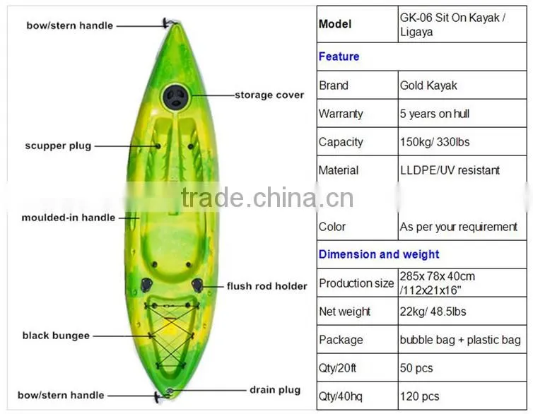 single sit on fishing kayak, rowing boat