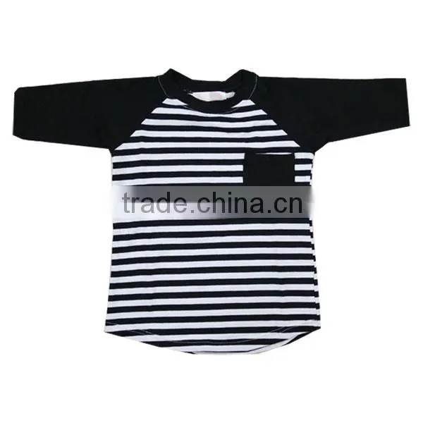2016 fall deisgn shirts long sleeve high quality baby t-shirt black tshirt cotton tshirt