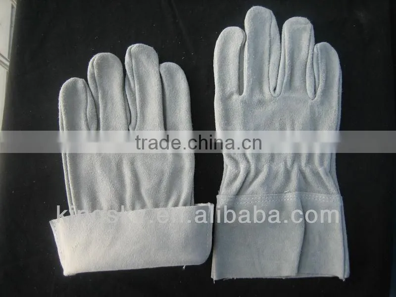 cow split full leather glove