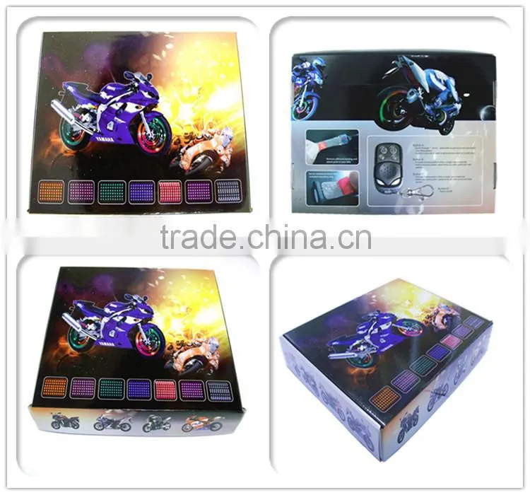 Customized 6-12pc Motorcycle Led Lighting Kit with FCC RF RGB LED Remote Controller, Hot sale in USA