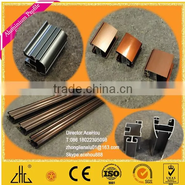 WOW!!!20 years Chrome mirror effect aluminium profile /aluminium profile for furniture shower enclosure kitchen cabinet