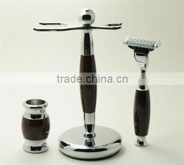 Wholesale Shaving Brushes with Stainless Shave Bowl and Razors for Men