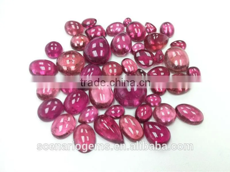 #SZZZ Natural Multi-Shape Cabs Loose Gemstone Rubellite Cabochon