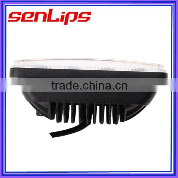 Super bright 24W 4D lens led headlight driving light for trucks snowmobile motorcycle special vehicles