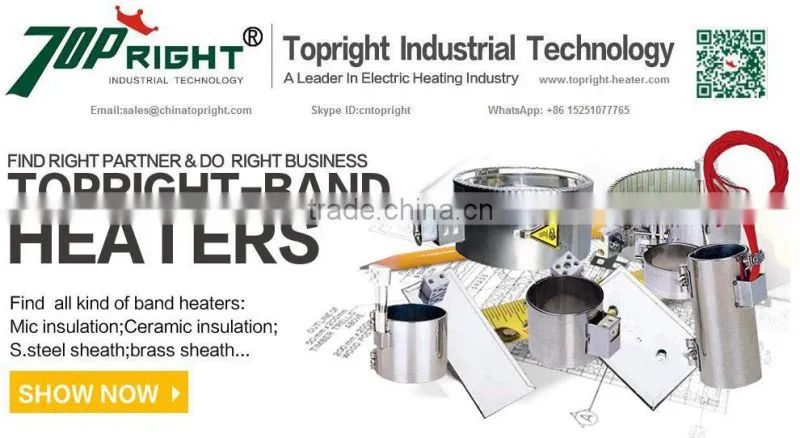 Extruder mica heater ring band heaters
