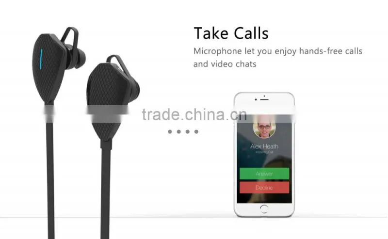 Bluetooth 4.1 Wireless Stereo sports Headphone Earphones speakers professional