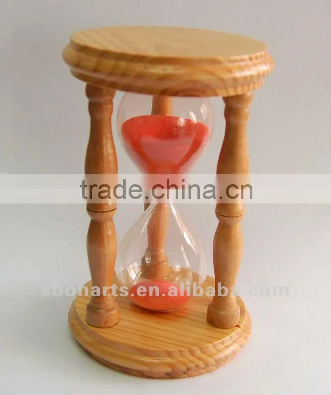 wooden sand timer