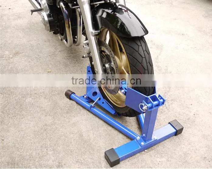 Adjustable Motorcycle Chock for 12"-21"Wheels chock, wheel clamp