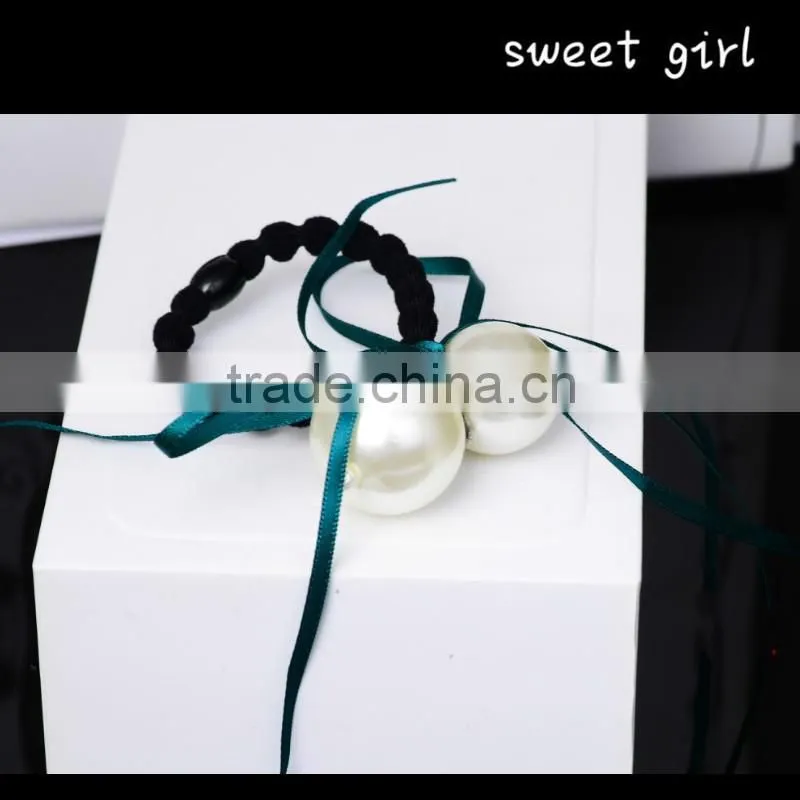 Square Crystal Ponytail Holder Rhinestone Elastic Hair Rope f69