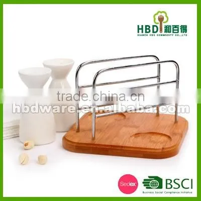 Napkin holder with salt and pepper shaker set,salt and pepper shaker with napkin holder
