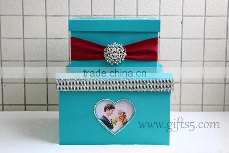 Elegant Handmade wedding card holder made in China wedding card box supplier