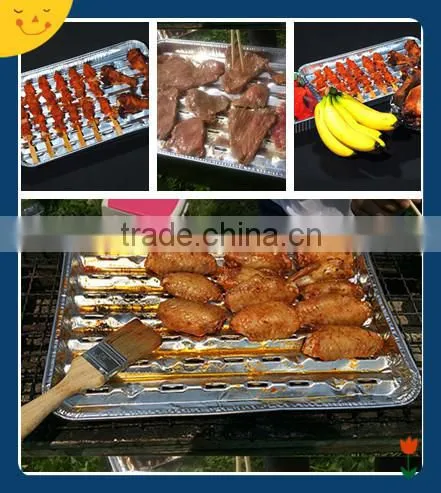 Disposable Aluminium foil food container for BBQ