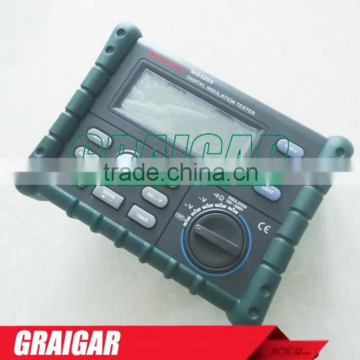 Megger High Precision Digital Insulation Resistance Meter Tester Multimeter 10G 2500V MASTECH MS5205