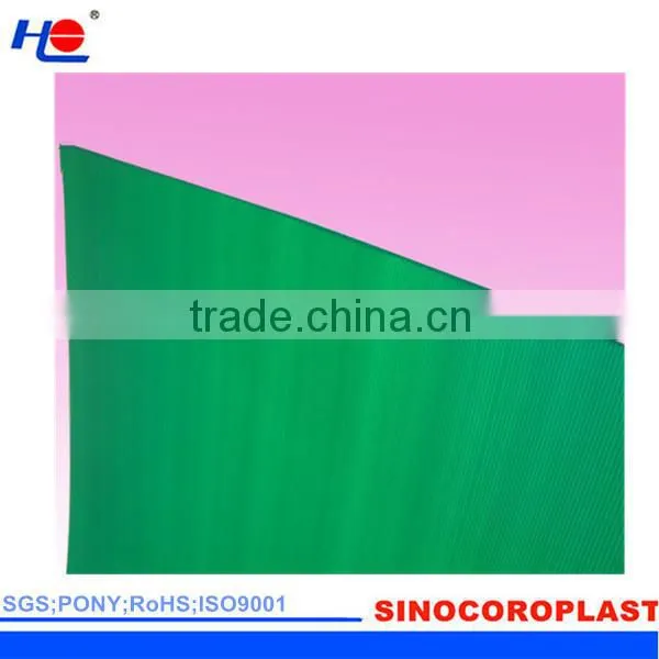 non-corrosive and chemical resistance correx fluted pp sheet/board