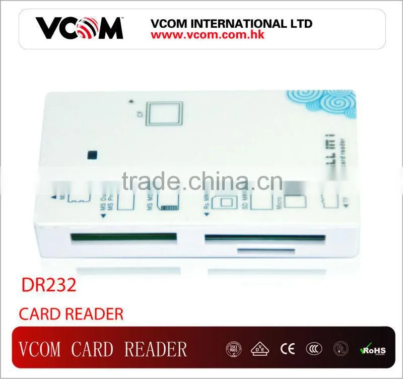 VCOM High Quality Portable Compatible USB 1.1 Card Reader