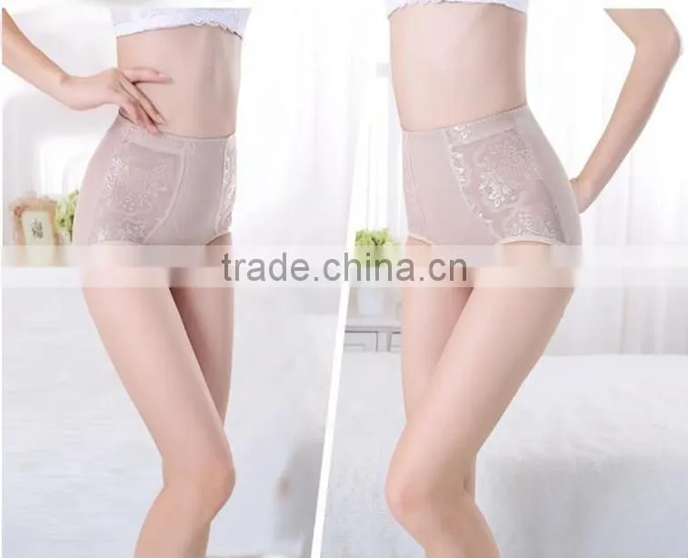 Sexy Lace Flower Panties Women Underwear High Waist Body Shaper Hip Women Panties lingerie Women Control Briefs