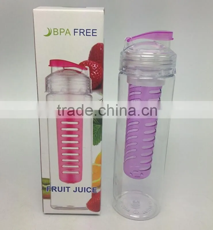 2016 BPA FREE Fruit Infuser Bottle Lemon Cup Sports Water Bottle