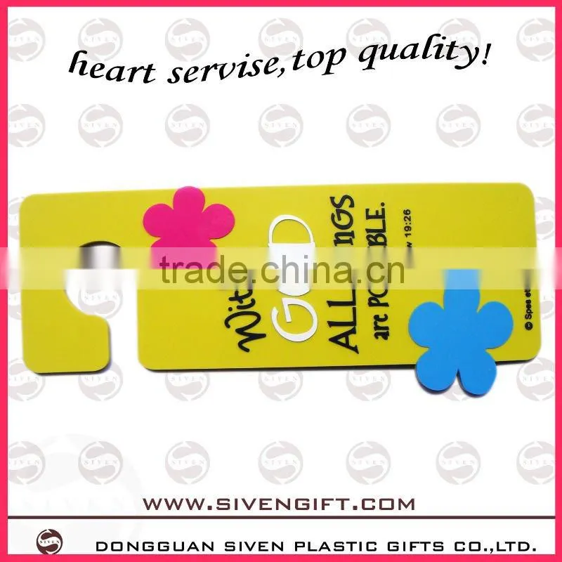 cartoon soft pvc door hanger