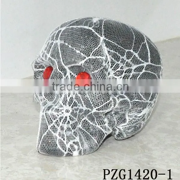 Foam haning skull faces halloween decor