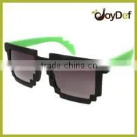 8-bit Pixel Two Tone Glasses Nerd Video Game party Pixelated Sunglasses