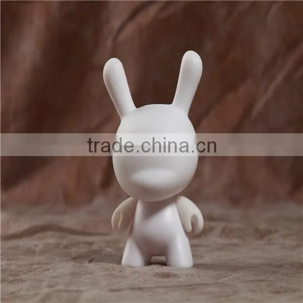 Various color hot dunny blank vinyl toy make your own vinyl toy