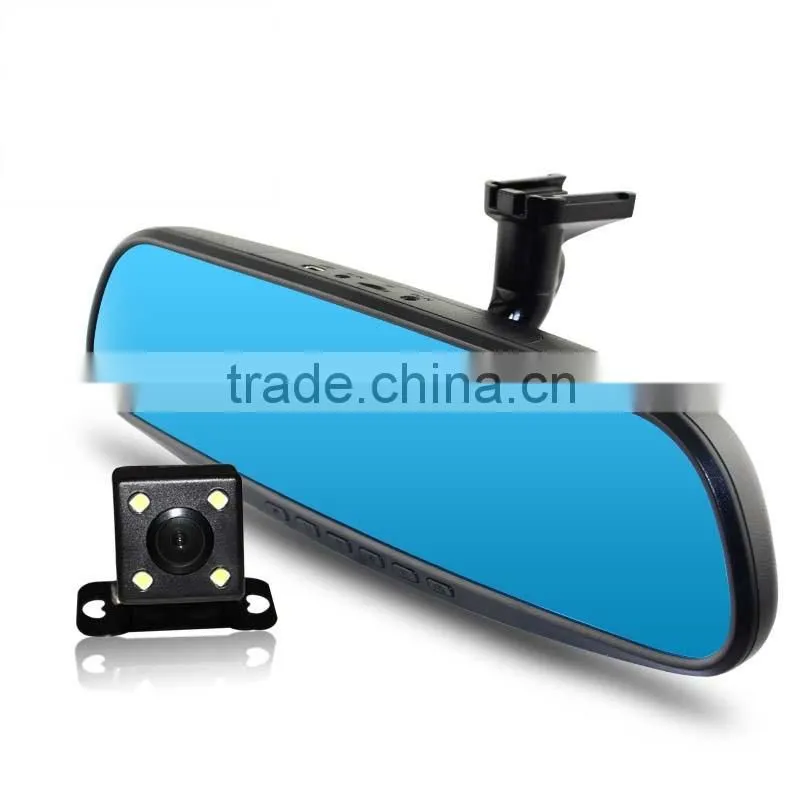4.3'' auto rearview mirror DVR with Dual cameras , special bracket optional for car special mirror XY-2507