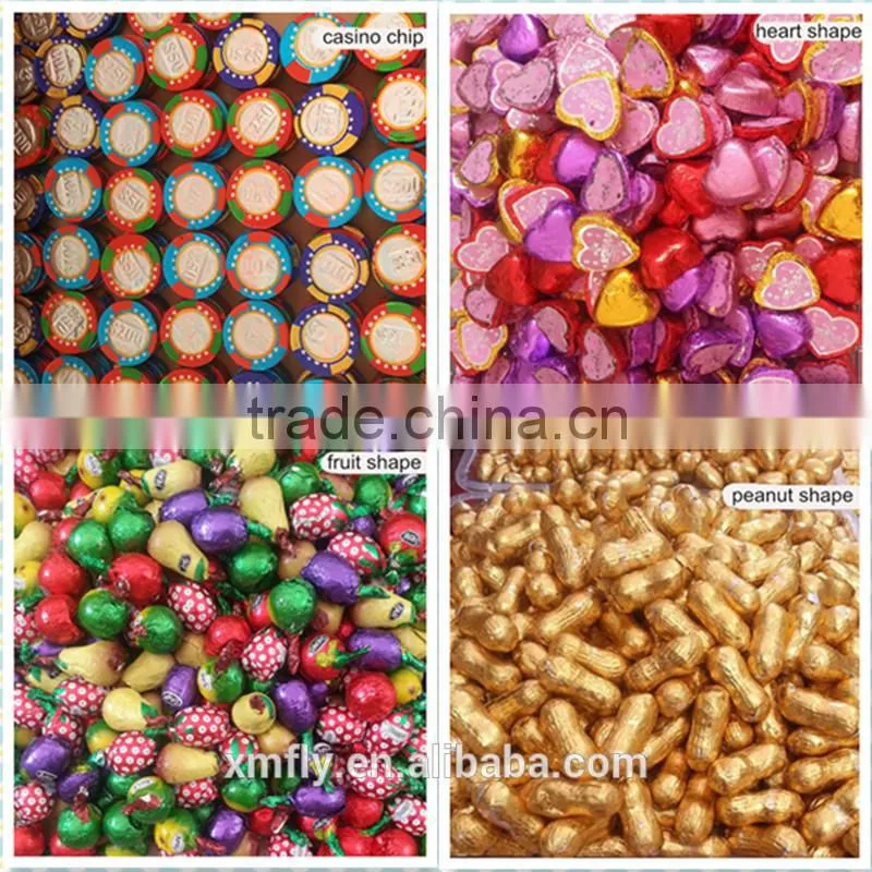 Individual dark biscuit milk compound chocolate bar snacks packed in pillow bags