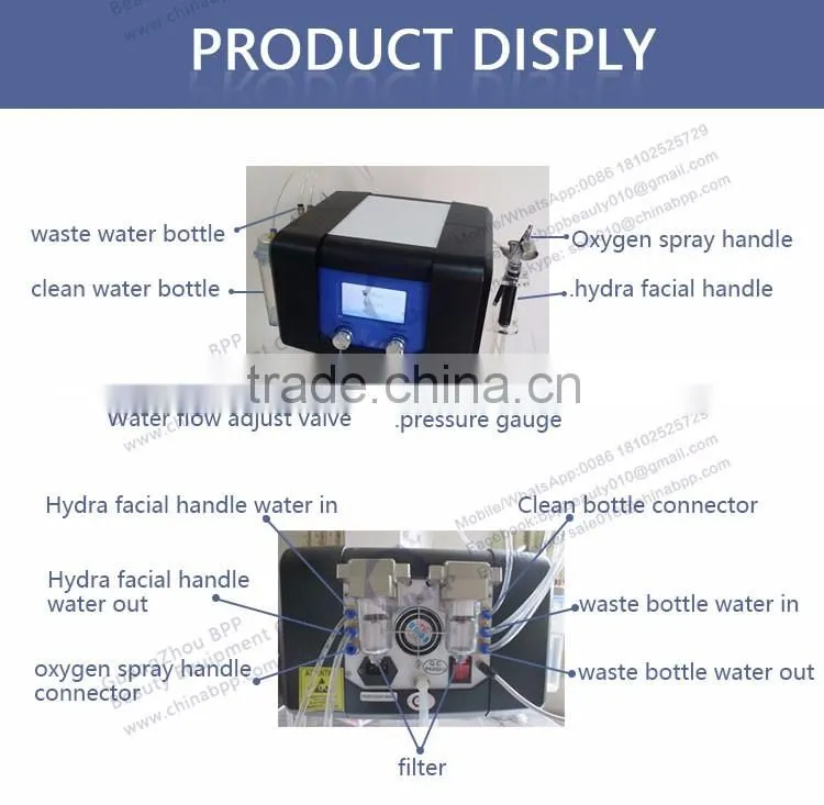 Factory price hydra microdermoabrasion facial peel facial machine