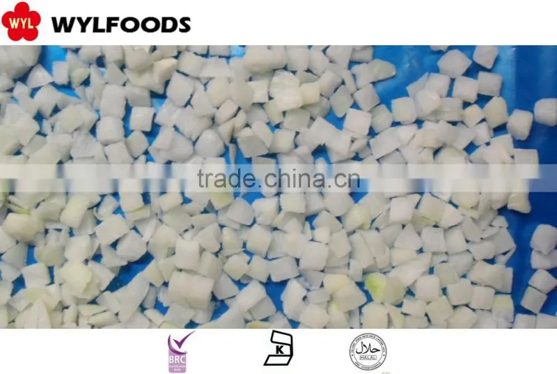 Frozen IQF noion dices