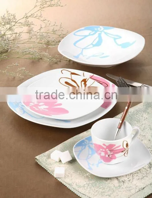 red square dinnerware sets,square solid color dinnerware sets,dinner sets square