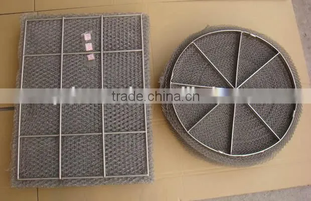 stainless steel knitted wire mesh/knitted wire cloth