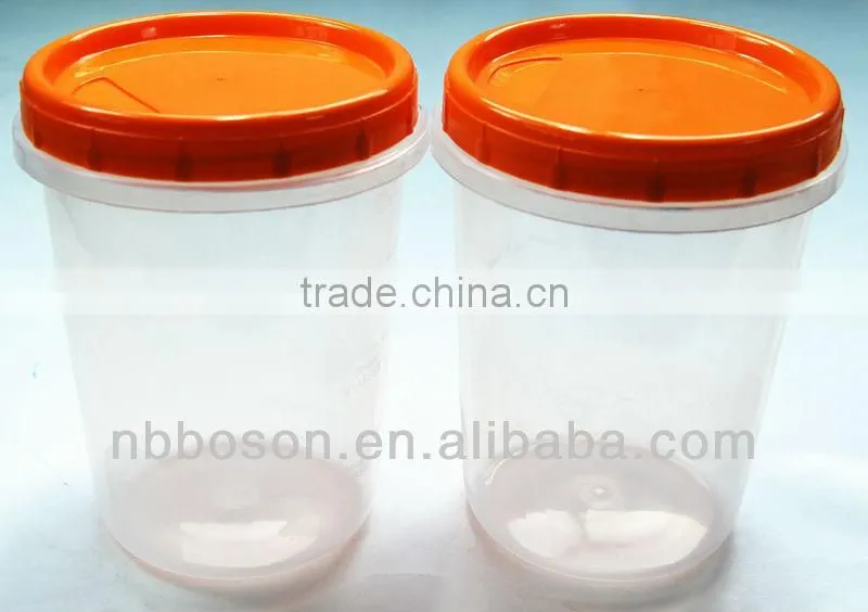 2pk 900ml easy pack plastic storage container,cylindrical storage container
