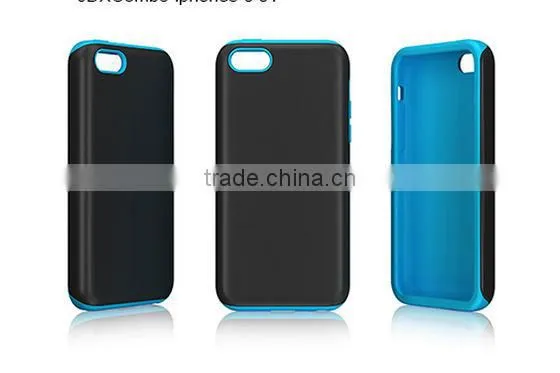 seal combination sets PC + silicone white and red case for iphone5c