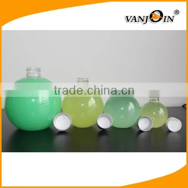 PET Ball Type Juice Candy Container with Aluminium Cap