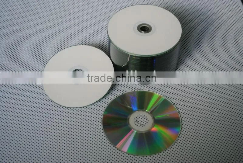 700MB Capacity Up to 52X Speed Full Face White Inkjet Printable cd r Wholesale