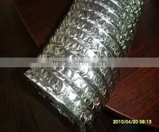 High quality Hydroponics 4" 6" 8" 10" 12" 25ft double layers aluminium flexible vent air ducting/aluminum duct