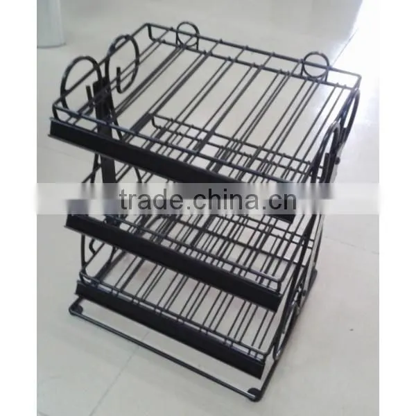 5 Tier Metal Nail Polish Mountable Organizer Display Rack