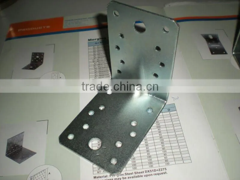 galvanized reinforced shelf bracket