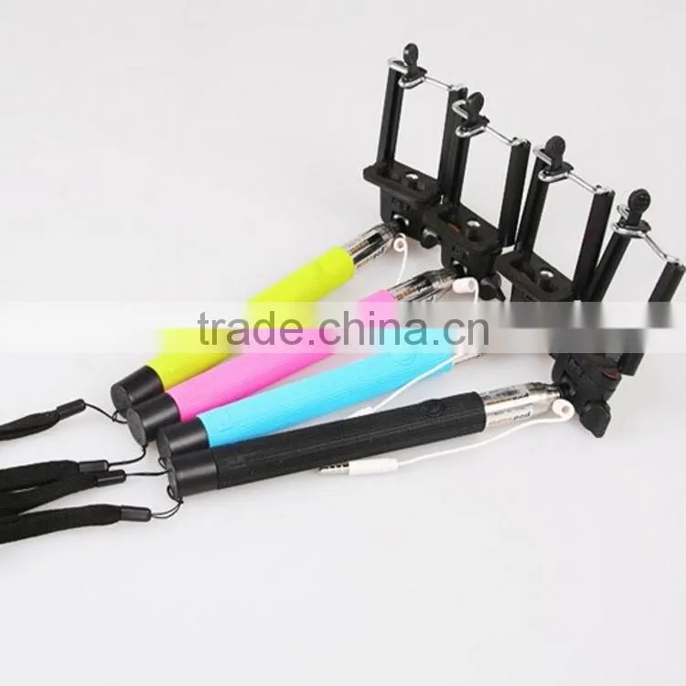 alibaba wholesale for monopod selfie stick ,the selfie stick, wire rod telescopic self photo lever for mobile and camera