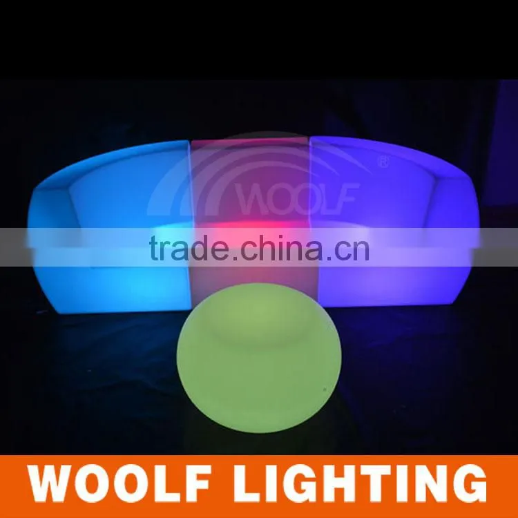 Hotel Leisure Modern Glow Light up LED Sofa