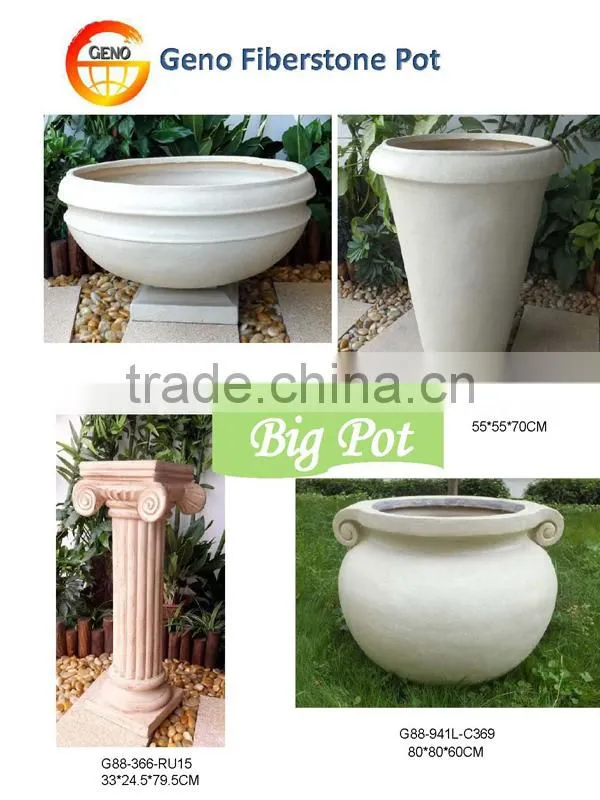 BIG BOWL FLOWER CONTAINER LARGE PLANT POT