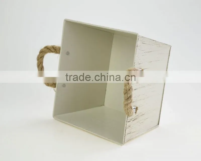 cheap sale rustic home decoration garden ornaments unbreakable floral big square flower pots