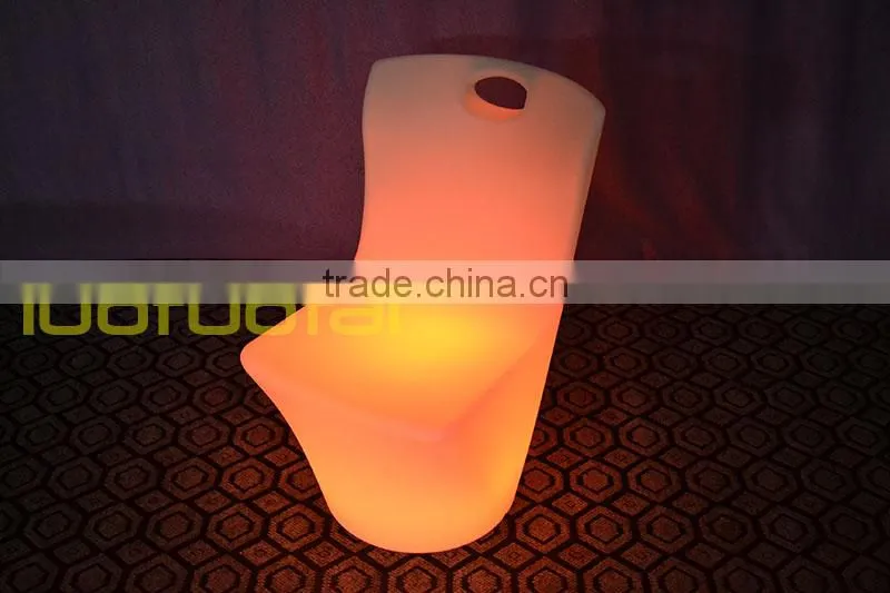 Heavy PE plastic waterproof remote control LED bar chair/LED furniture sofa furniture LTT-CT05A