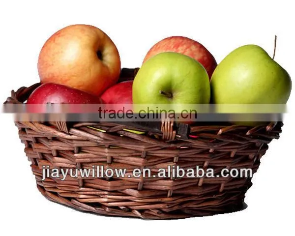 2016 wholesale artificial willow fruit basket at Christmas