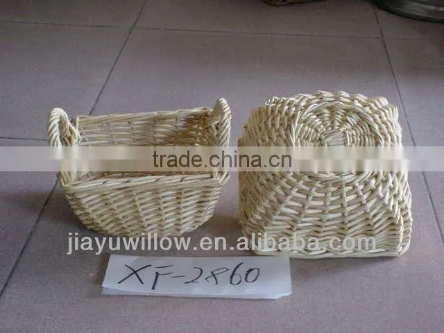 2014 wholesale wicker fruit picking basket for serving the guests at Christmas
