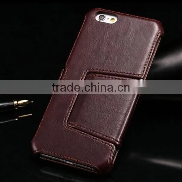 New desigh PU leather phone shell protective phone case flip leather holster for iphone 6